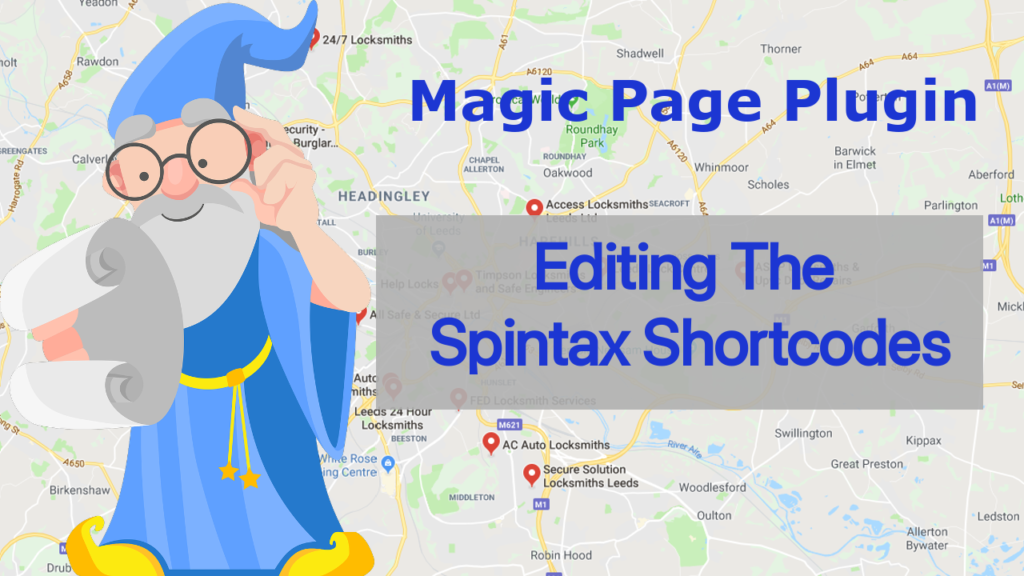 Magic Page Plugin Training Editing Spintax Shortcodes