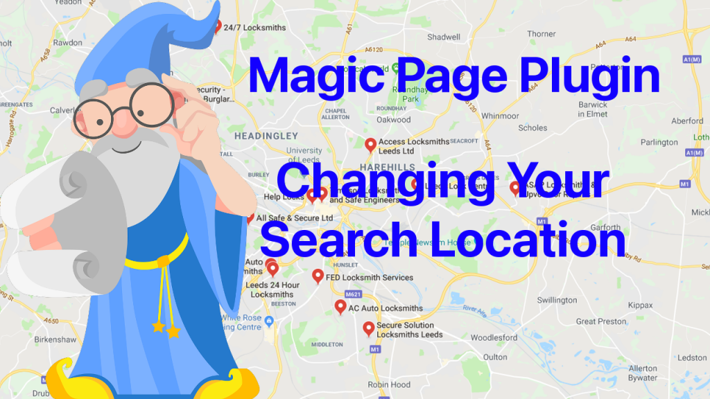 Magic Page Plugin Changing Your Search Location