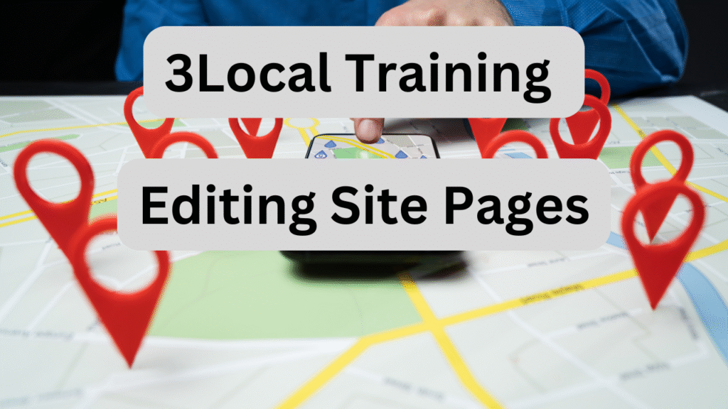 3Local editing site pages